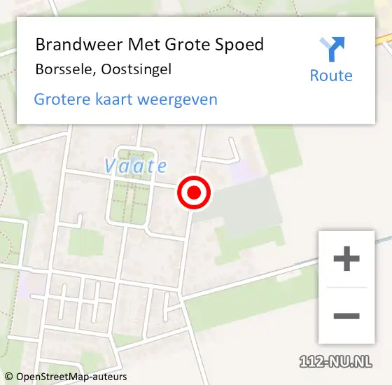 Locatie op kaart van de 112 melding: Brandweer Met Grote Spoed Naar Borssele, Oostsingel op 29 april 2019 08:23