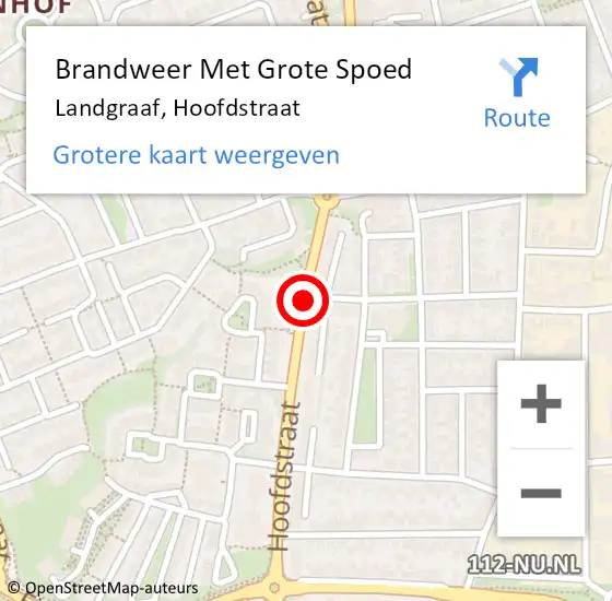 Locatie op kaart van de 112 melding: Brandweer Met Grote Spoed Naar Landgraaf, Hoofdstraat op 30 april 2019 09:13