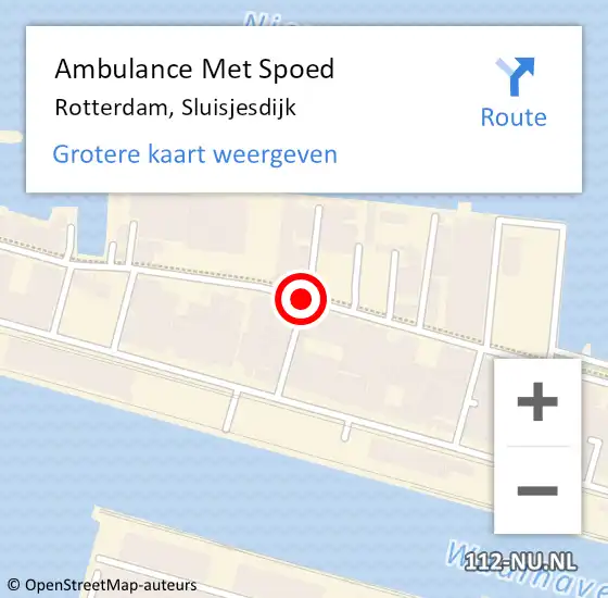 Locatie op kaart van de 112 melding: Ambulance Met Spoed Naar Rotterdam, Eekhoutstraat op 17 mei 2019 09:27