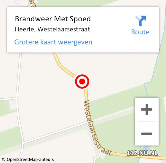 Locatie op kaart van de 112 melding: Brandweer Met Spoed Naar Heerle, Westelaarsestraat op 19 mei 2019 10:46