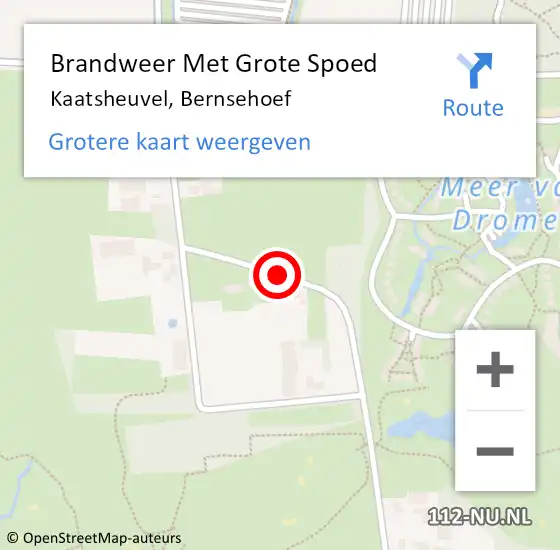 Locatie op kaart van de 112 melding: Brandweer Met Grote Spoed Naar Kaatsheuvel, Bernsehoef op 25 mei 2019 01:20