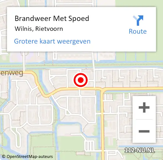 Locatie op kaart van de 112 melding: Brandweer Met Spoed Naar Wilnis, Rietvoorn op 6 juni 2019 16:09