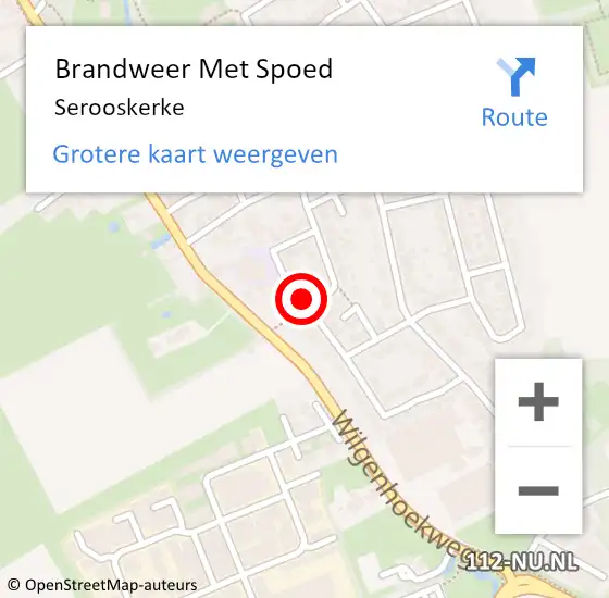 Locatie op kaart van de 112 melding: Brandweer Met Spoed Naar Serooskerke op 6 juni 2019 16:37