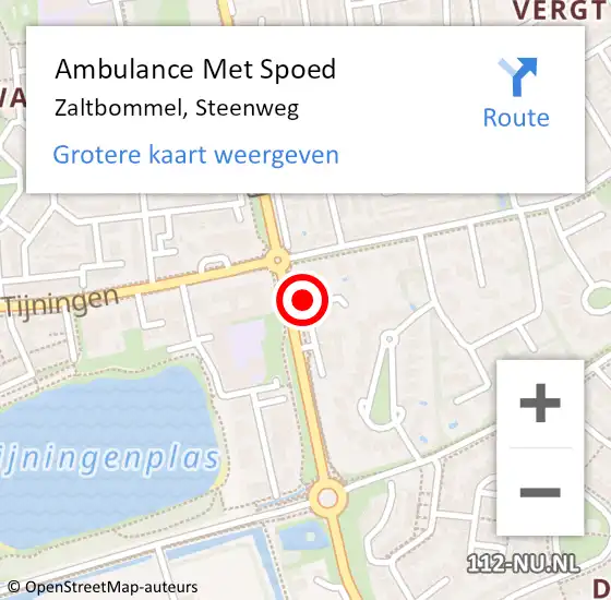 Locatie op kaart van de 112 melding: Ambulance Met Spoed Naar Zaltbommel, Steenweg op 14 juni 2019 16:19