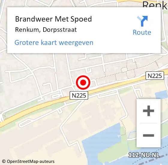 Locatie op kaart van de 112 melding: Brandweer Met Spoed Naar Renkum, Dorpsstraat op 20 juni 2019 01:20