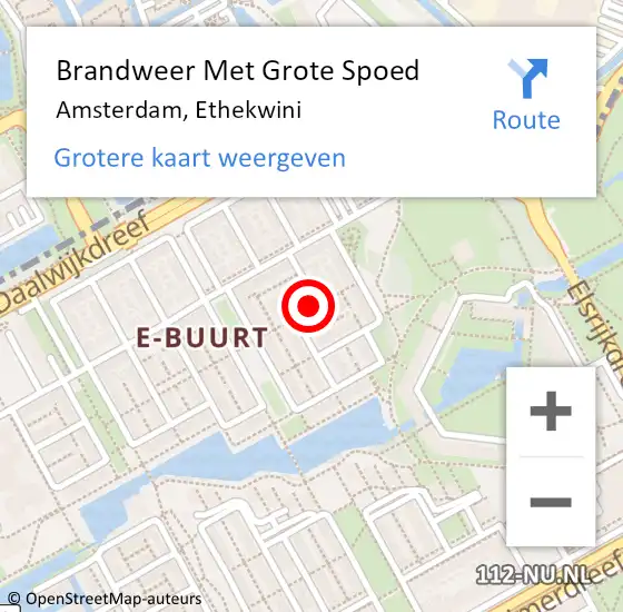 Locatie op kaart van de 112 melding: Brandweer Met Grote Spoed Naar Amsterdam, Ethekwini op 23 juni 2019 15:21