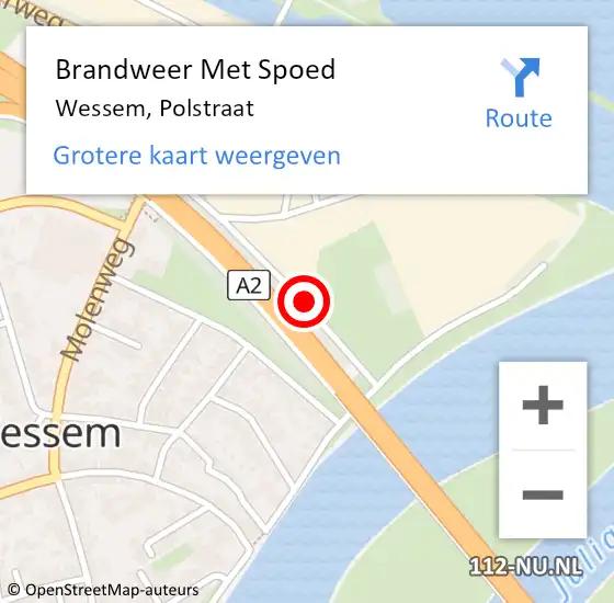 Locatie op kaart van de 112 melding: Brandweer Met Spoed Naar Wessem, Polstraat op 24 juni 2019 19:13