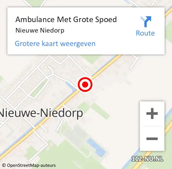 Locatie op kaart van de 112 melding: Ambulance Met Grote Spoed Naar Nieuwe Niedorp op 10 juli 2019 13:35
