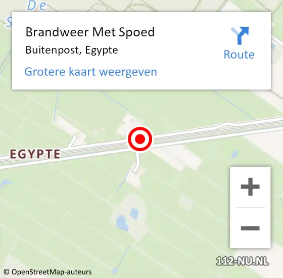 Locatie op kaart van de 112 melding: Brandweer Met Spoed Naar Buitenpost, Egypte op 13 juli 2019 18:11