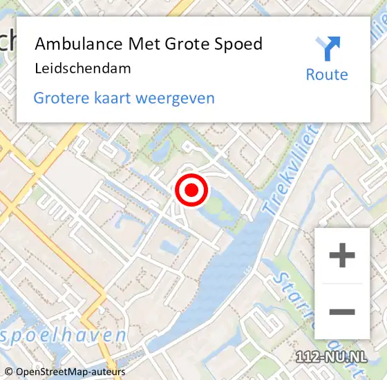 Locatie op kaart van de 112 melding: Ambulance Met Grote Spoed Naar Leidschendam op 16 juli 2019 14:29