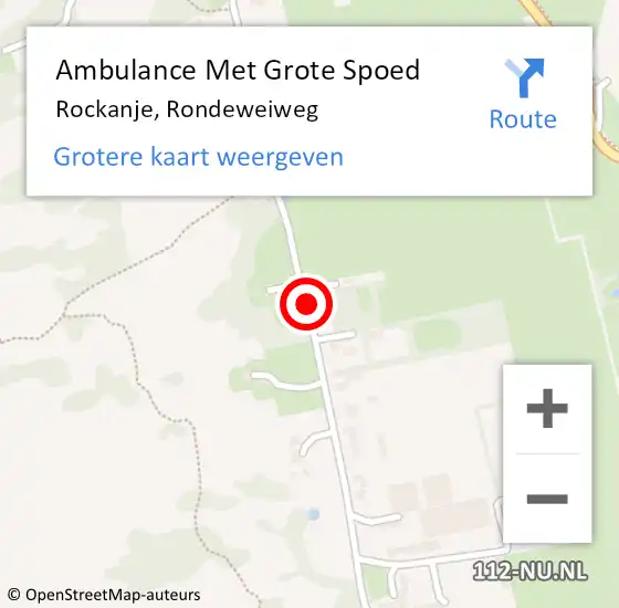 Locatie op kaart van de 112 melding: Ambulance Met Grote Spoed Naar Rockanje, Rondeweiweg op 31 augustus 2019 00:39
