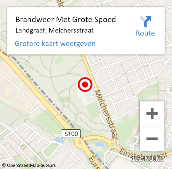 Locatie op kaart van de 112 melding: Brandweer Met Grote Spoed Naar Landgraaf, Melchersstraat op 17 september 2019 20:40