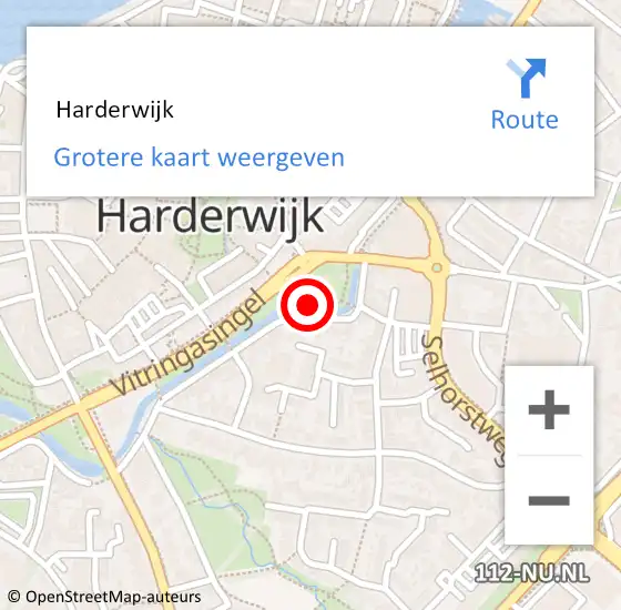 Locatie op kaart van de 112 melding:  Harderwijk op 21 september 2019 11:32
