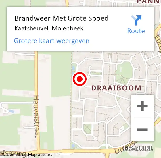 Locatie op kaart van de 112 melding: Brandweer Met Grote Spoed Naar Kaatsheuvel, Molenbeek op 28 oktober 2019 18:37