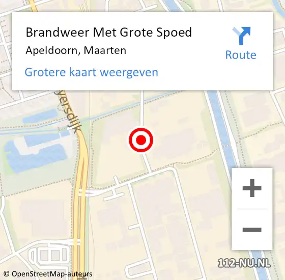 Locatie op kaart van de 112 melding: Brandweer Met Grote Spoed Naar Apeldoorn, Maarten op 2 november 2019 05:43
