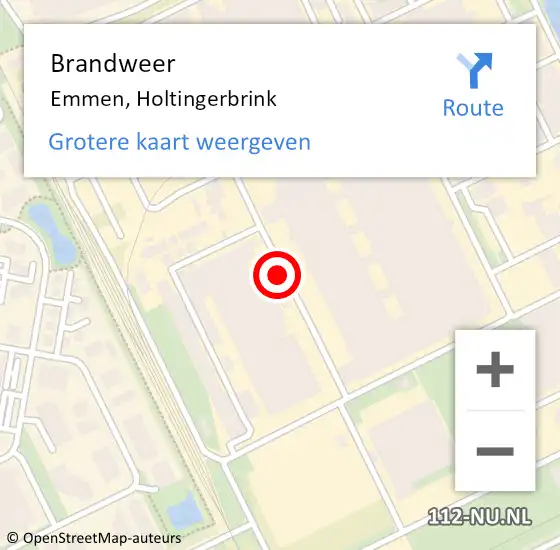 Locatie op kaart van de 112 melding: Brandweer Emmen, Mantingerbrink op 28 december 2019 16:02