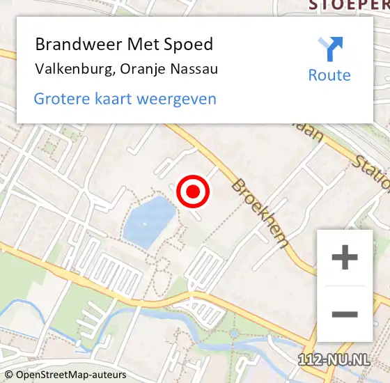 Locatie op kaart van de 112 melding: Brandweer Met Spoed Naar Valkenburg, Oranje Nassau op 14 januari 2020 19:22