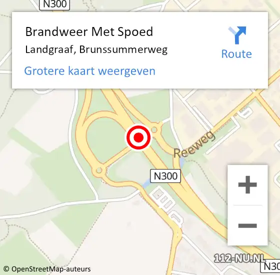 Locatie op kaart van de 112 melding: Brandweer Met Spoed Naar Landgraaf, Brunssummerweg op 6 februari 2020 18:00