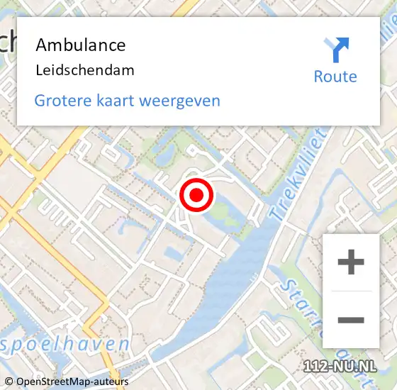 Locatie op kaart van de 112 melding: Ambulance Voorburg op 13 maart 2020 20:34