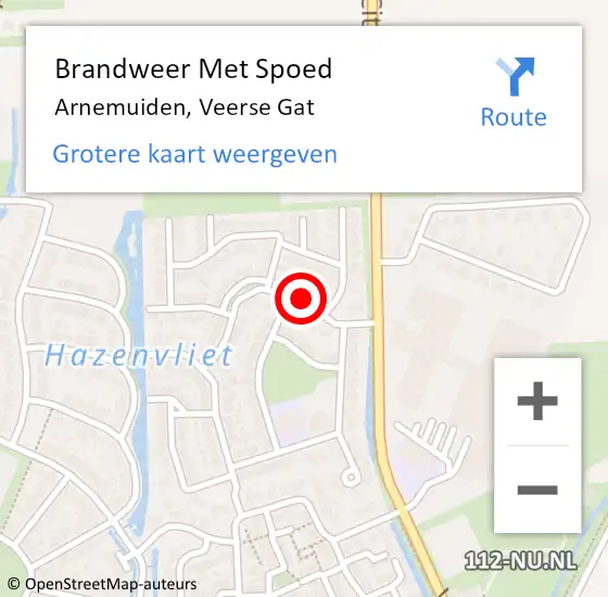 Locatie op kaart van de 112 melding: Brandweer Met Spoed Naar Arnemuiden, Veerse Gat op 14 maart 2020 16:18
