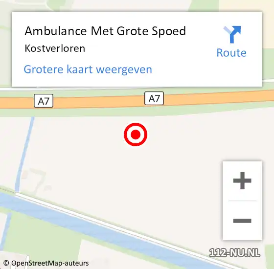 Locatie op kaart van de 112 melding: Ambulance Met Grote Spoed Naar Kostverloren op 15 maart 2020 19:05
