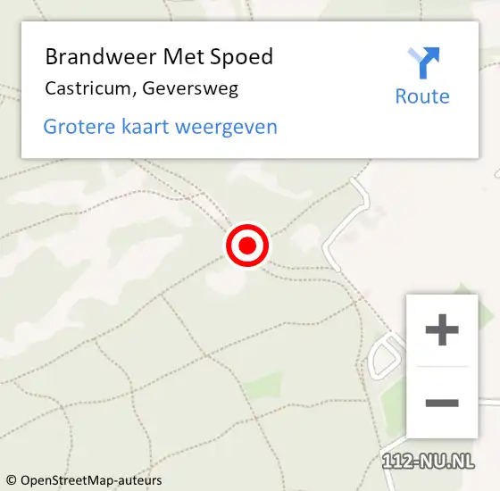 Locatie op kaart van de 112 melding: Brandweer Met Spoed Naar Castricum, Geversweg op 26 maart 2020 15:07