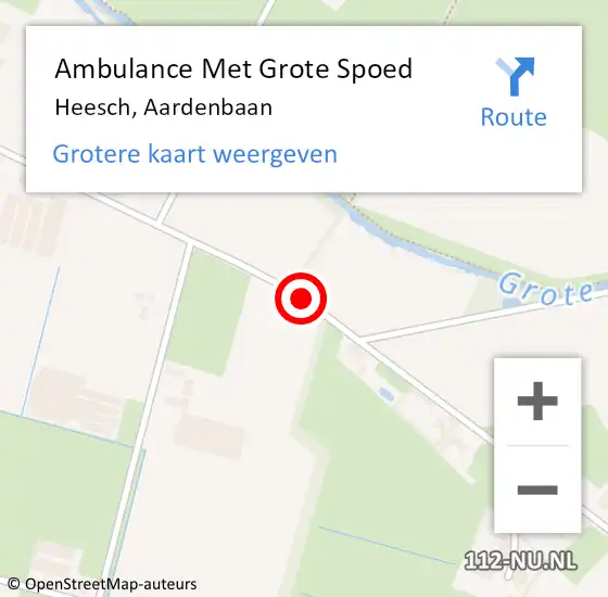 Locatie op kaart van de 112 melding: Ambulance Met Grote Spoed Naar Heesch, Aardenbaan op 29 maart 2020 01:59