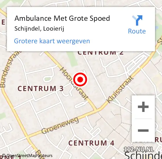Locatie op kaart van de 112 melding: Ambulance Met Grote Spoed Naar Schijndel, Looierij op 6 mei 2020 15:54
