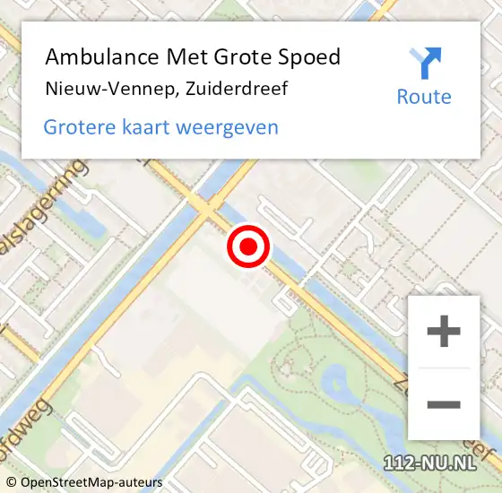 Locatie op kaart van de 112 melding: Ambulance Met Grote Spoed Naar Nieuw-Vennep, Zuiderdreef op 28 mei 2020 19:13