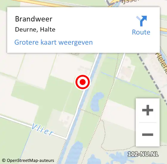 Locatie op kaart van de 112 melding: Brandweer Deurne, Halte op 3 juni 2020 16:21