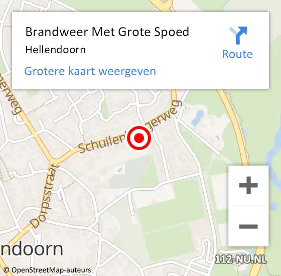 Locatie op kaart van de 112 melding: Brandweer Met Grote Spoed Naar Hellendoorn op 3 juli 2020 15:35