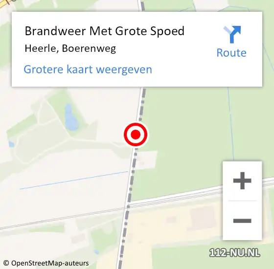 Locatie op kaart van de 112 melding: Brandweer Met Grote Spoed Naar Heerle, Boerenweg op 9 juli 2020 13:36