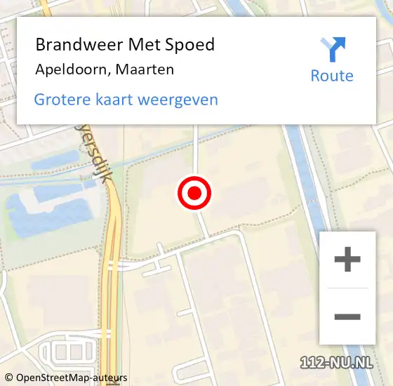 Locatie op kaart van de 112 melding: Brandweer Met Spoed Naar Apeldoorn, Maarten op 20 juli 2020 14:37