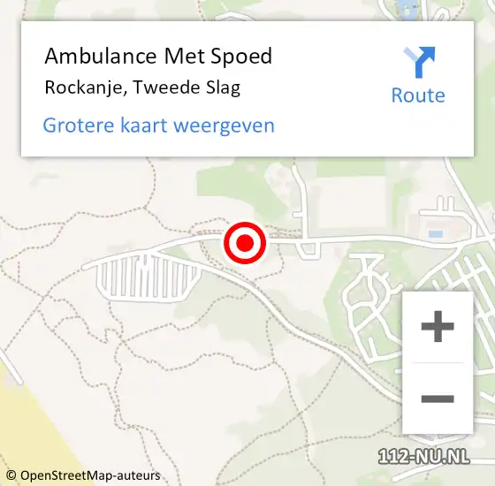 Locatie op kaart van de 112 melding: Ambulance Met Spoed Naar Rockanje, Tweede Slag op 22 juli 2020 19:48