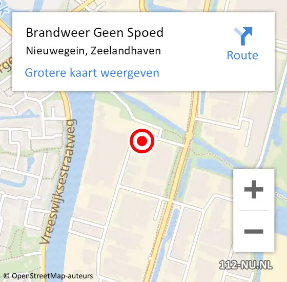 Locatie op kaart van de 112 melding: Brandweer Geen Spoed Naar Nieuwegein, Zeelandhaven op 2 augustus 2020 18:35