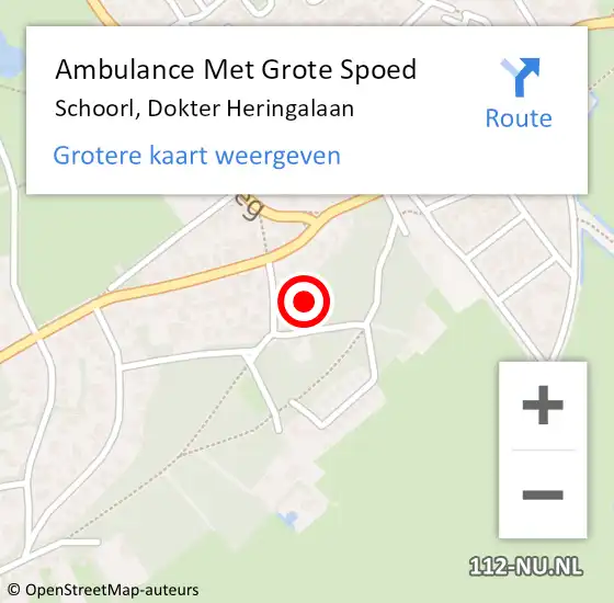 Locatie op kaart van de 112 melding: Ambulance Met Grote Spoed Naar Schoorl, Dokter Heringalaan op 13 september 2020 18:46