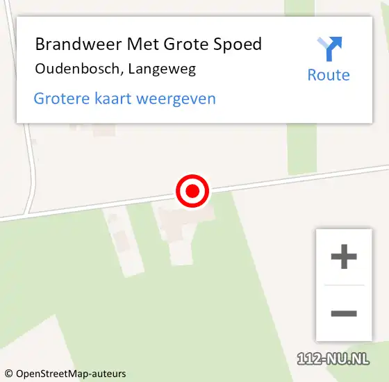Locatie op kaart van de 112 melding: Brandweer Met Grote Spoed Naar Oudenbosch, Langeweg op 28 september 2020 07:14