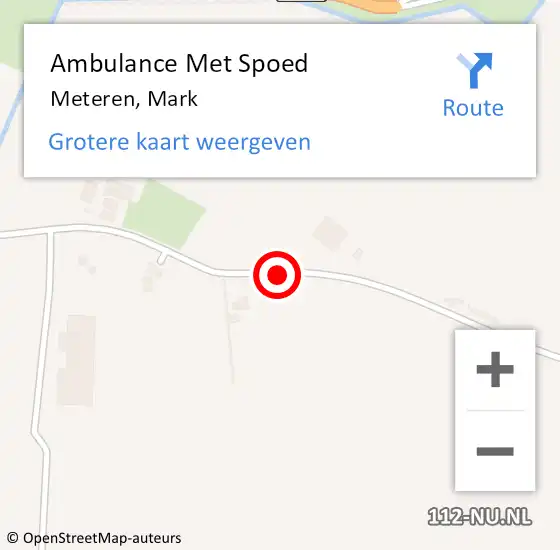 Locatie op kaart van de 112 melding: Ambulance Met Spoed Naar Neerijnen, Mark op 22 oktober 2020 10:26