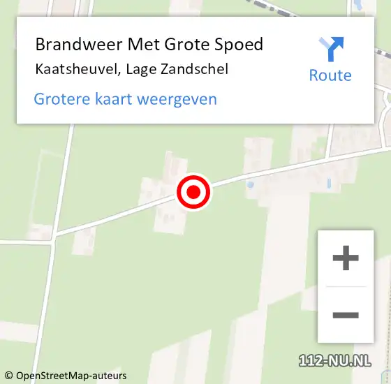 Locatie op kaart van de 112 melding: Brandweer Met Grote Spoed Naar Kaatsheuvel, Lage Zandschel op 20 december 2020 00:20