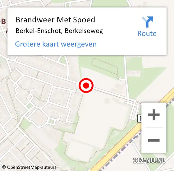 Locatie op kaart van de 112 melding: Brandweer Met Spoed Naar Berkel-Enschot, Berkelseweg op 31 december 2020 13:06