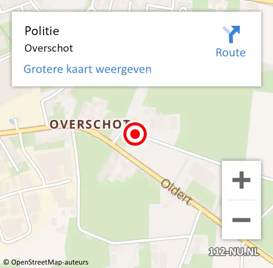Locatie op kaart van de 112 melding: Politie Bakel, Overschot op 16 februari 2021 06:23