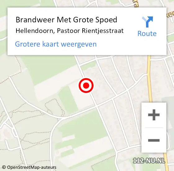 Locatie op kaart van de 112 melding: Brandweer Met Grote Spoed Naar Hellendoorn, Pastoor Rientjesstraat op 3 juni 2014 15:11