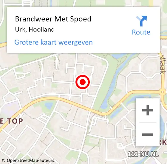 Locatie op kaart van de 112 melding: Brandweer Met Spoed Naar Urk, Hooiland op 8 maart 2021 22:22