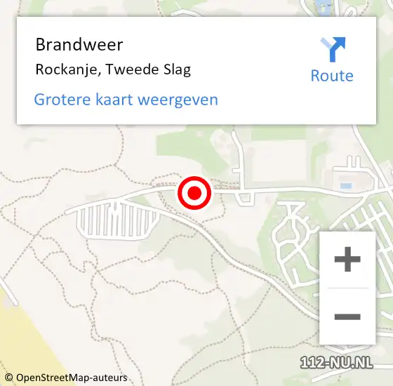 Locatie op kaart van de 112 melding: Brandweer Rockanje, Tweede Slag op 13 maart 2021 13:19