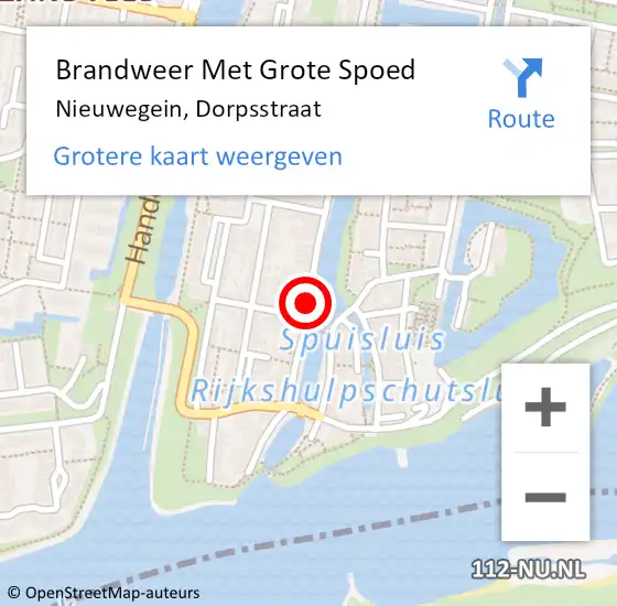 Locatie op kaart van de 112 melding: Brandweer Met Grote Spoed Naar Nieuwegein, Dorpsstraat op 12 april 2021 02:49