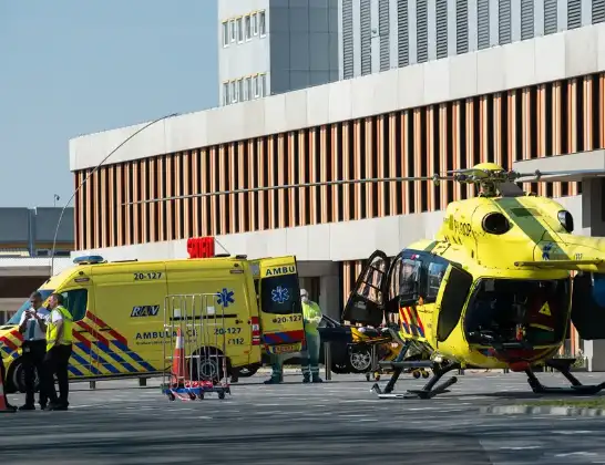 Ambulancehelikopter onderweg vanuit Vliegbasis Leeuwarden | 29 maart 2024 9:07
