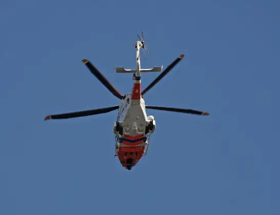 Kustwachthelikopter onderweg vanuit Vliegveld Midden-Zeeland | 16 april 2024 13:51
