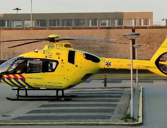 Traumahelikopter onderweg vanuit Lelystad Airport | 16 april 2024 14:15