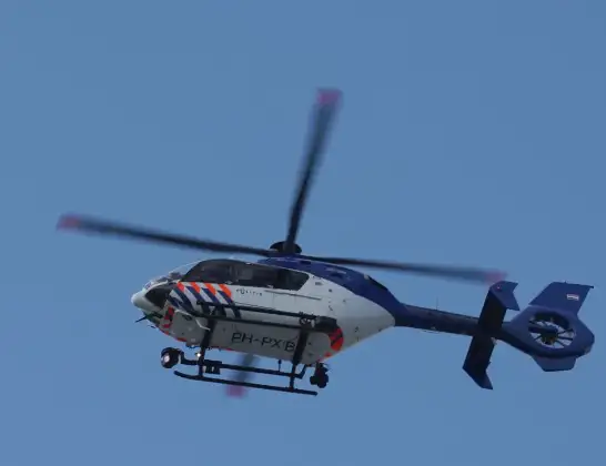 Politiehelikopter onderweg vanuit Rotterdam The Hague Airport | 16 april 2024 14:29