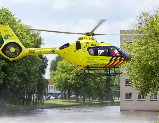 Traumahelikopter onderweg vanuit Amsterdam Heliport | 16 april 2024 15:57
